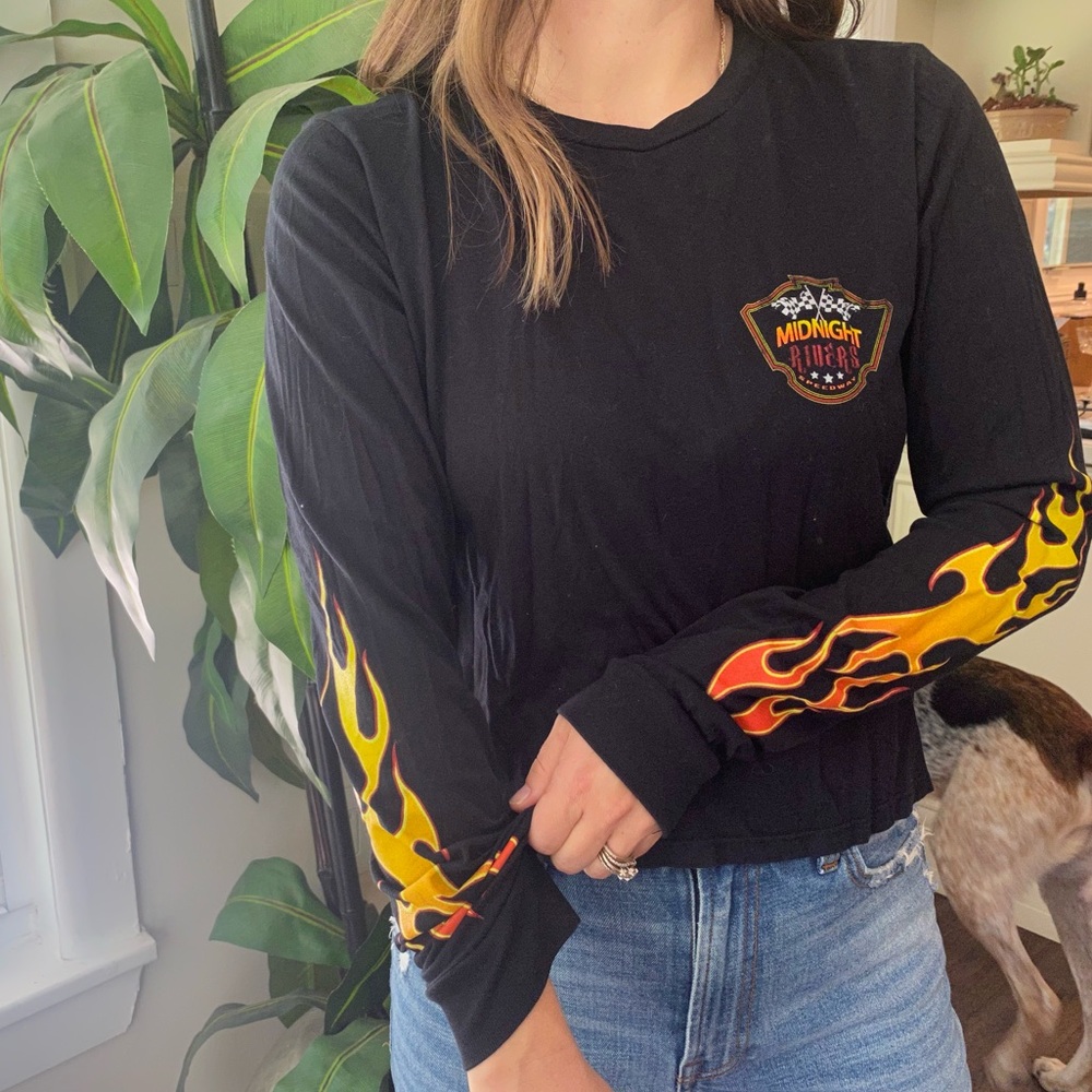 Long-sleeve Crop Top